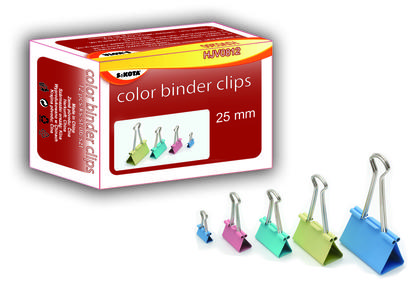 Klip "BINDER" 25mm farebný
