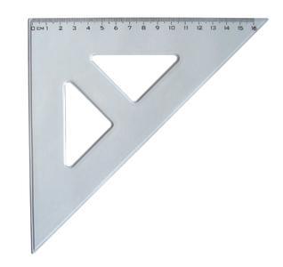 Trojuholník s kolmicou 16 cm 12ks  v balení